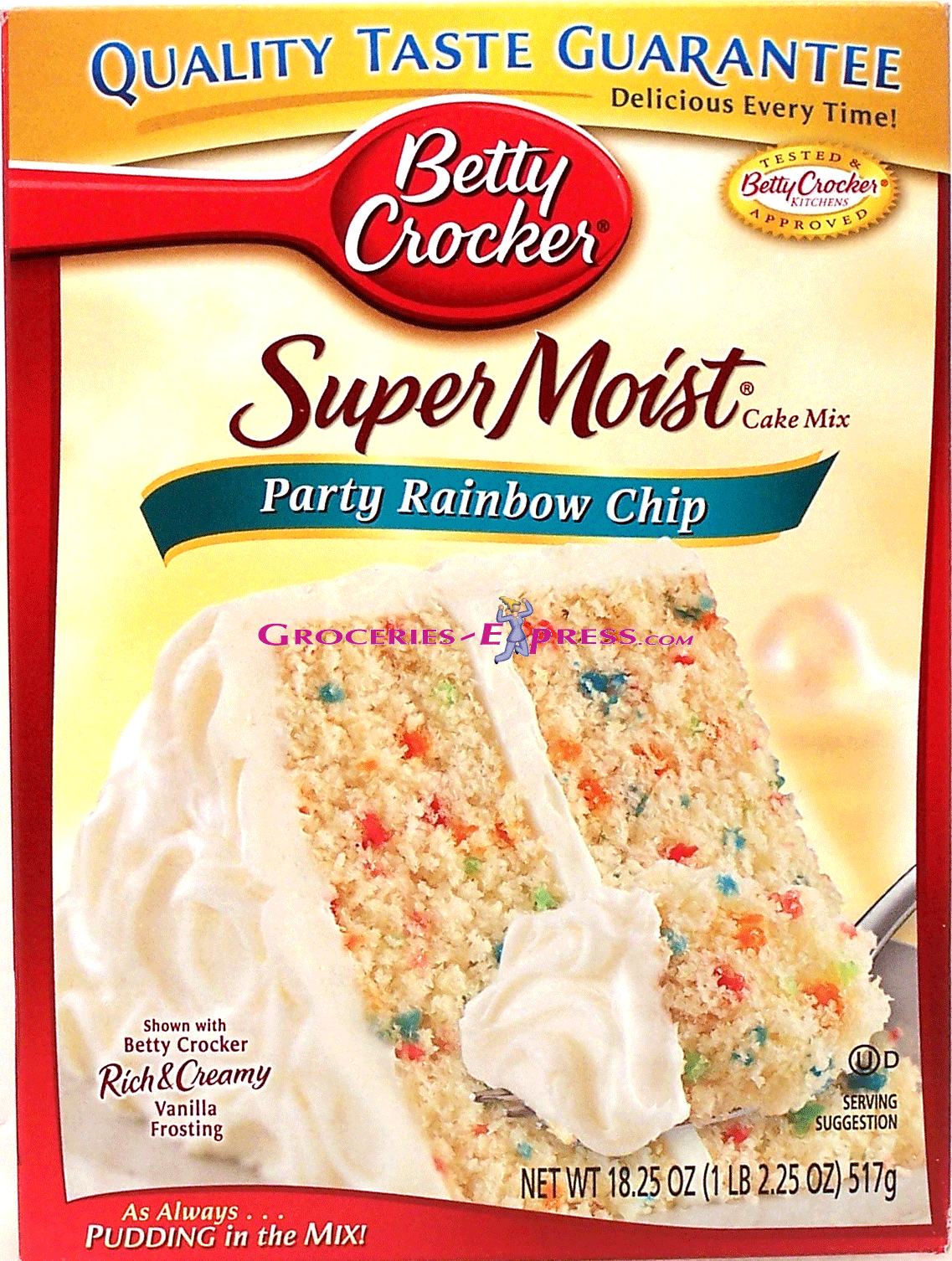 Betty Crocker&nbsp;Super Moist&nbsp;party rainbow chip cake mix Full-Size Picture